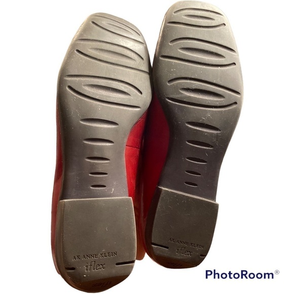 AK Anne Klein Akburt iflex cushioned red leather loather size 6 - Picture 6 of 9